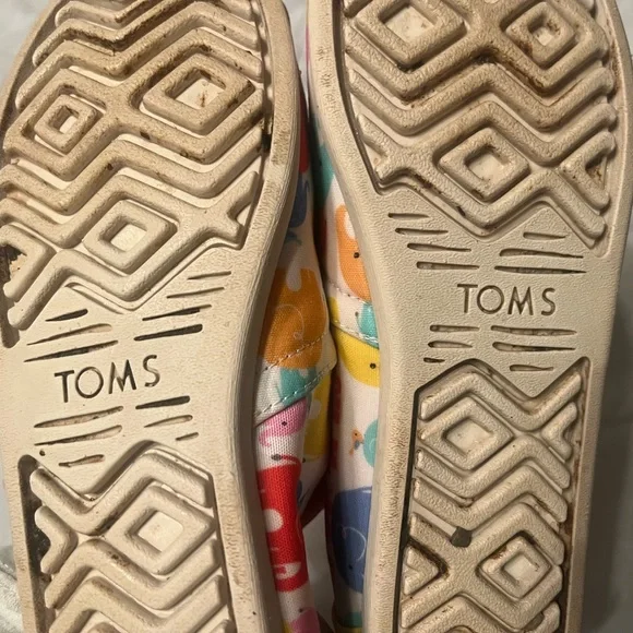 Toms Multicolor Elephant Print Flats - Picture 5 of 5